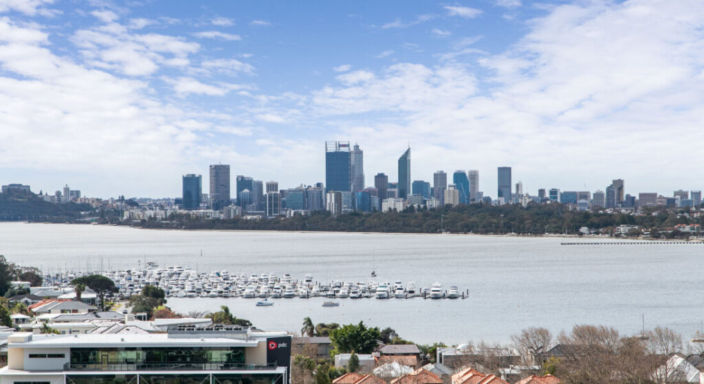 view of Perth CBD from Mount Pleasant